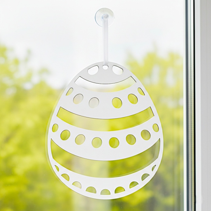 Jajko, zawieszka w okno wzór 4